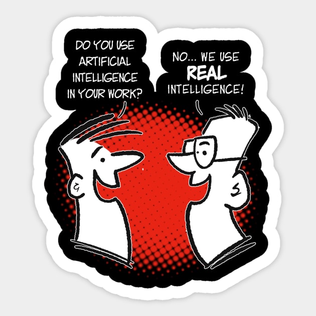 Do you use artificial intelligence? Sticker by Squirroxdesigns